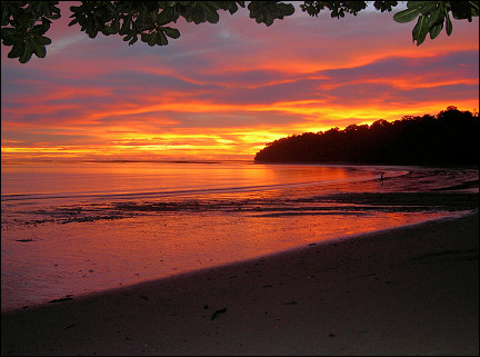 Pulau Tiga at its prettiest at sundown