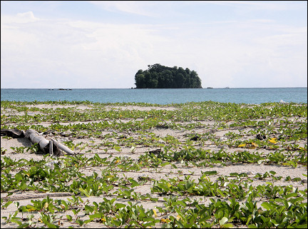 Pulau Ular seen from Pulau Kalampunian Besar