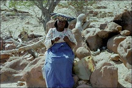 Namibia - Woman in traditional garb