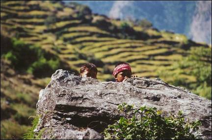 Nepal, Ganesh Himal Trek - Curious looks