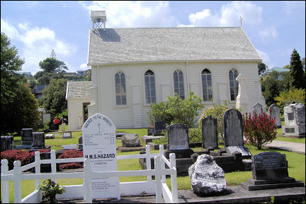New Zealand - Russel, church and cemetary