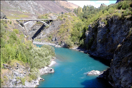 New Zealand - Bridge over Shotover river