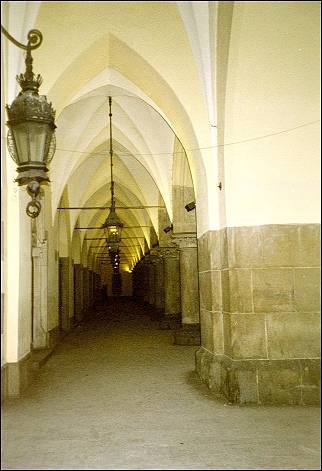 Poland, Kraków - Arcade in the Clothmakers Hall