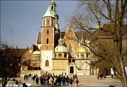 Poland, Kraków - Cathedral and Zygmunt Chapel with gold cupola