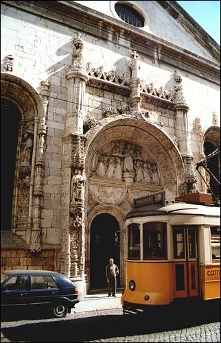 Portugal, Lisbon - Manuelan portal Conceição Velha-church