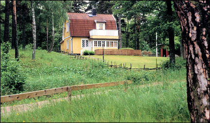 Sweden - Typicla yellow Små mansion