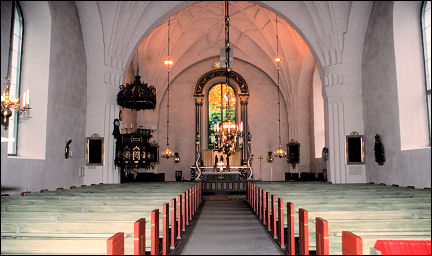 Sweden - Kalix church, interior