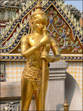 Thailand - Bangkok, Wat Phra Kaew, Temple of the Emerald-Green Buddha