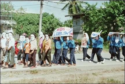 Thailand - Anti-aids parade