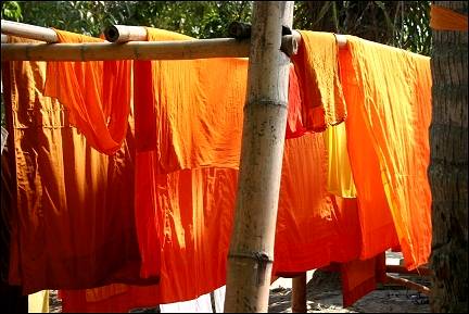 Thailand - Saphron colored monks' fabrics