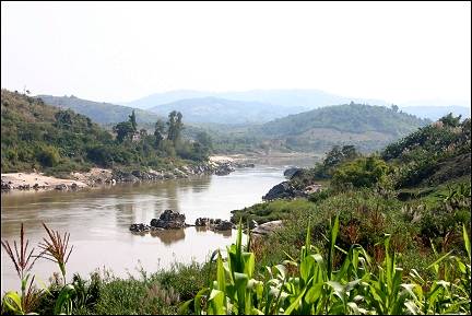 Thailand - Chiang Khong, view of the Mekong