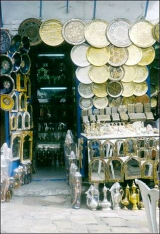 Tunesia - Copper plates and mirrors
