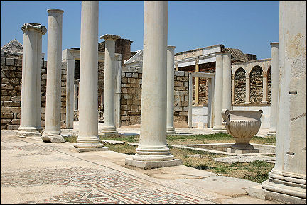 Turkey - Sardis, courtyard ancient synagoge