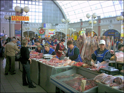 Ukraine - Odessa, meat market
