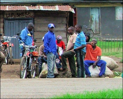 Uganda - Kisoro, rikshaws