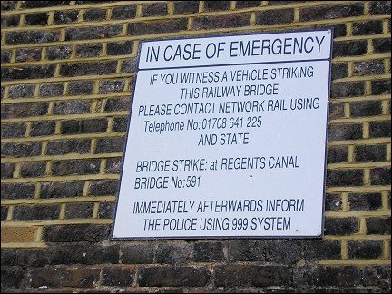 United Kingdom, London - Billboard along Regent's Canal